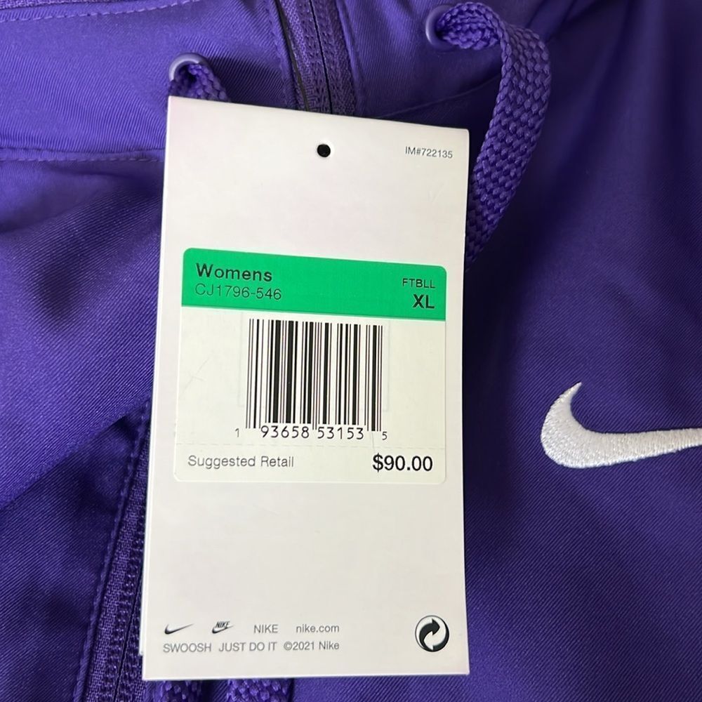 Nike Dry Women’s Purple Full Zip Jacket - Picture 14 of 14